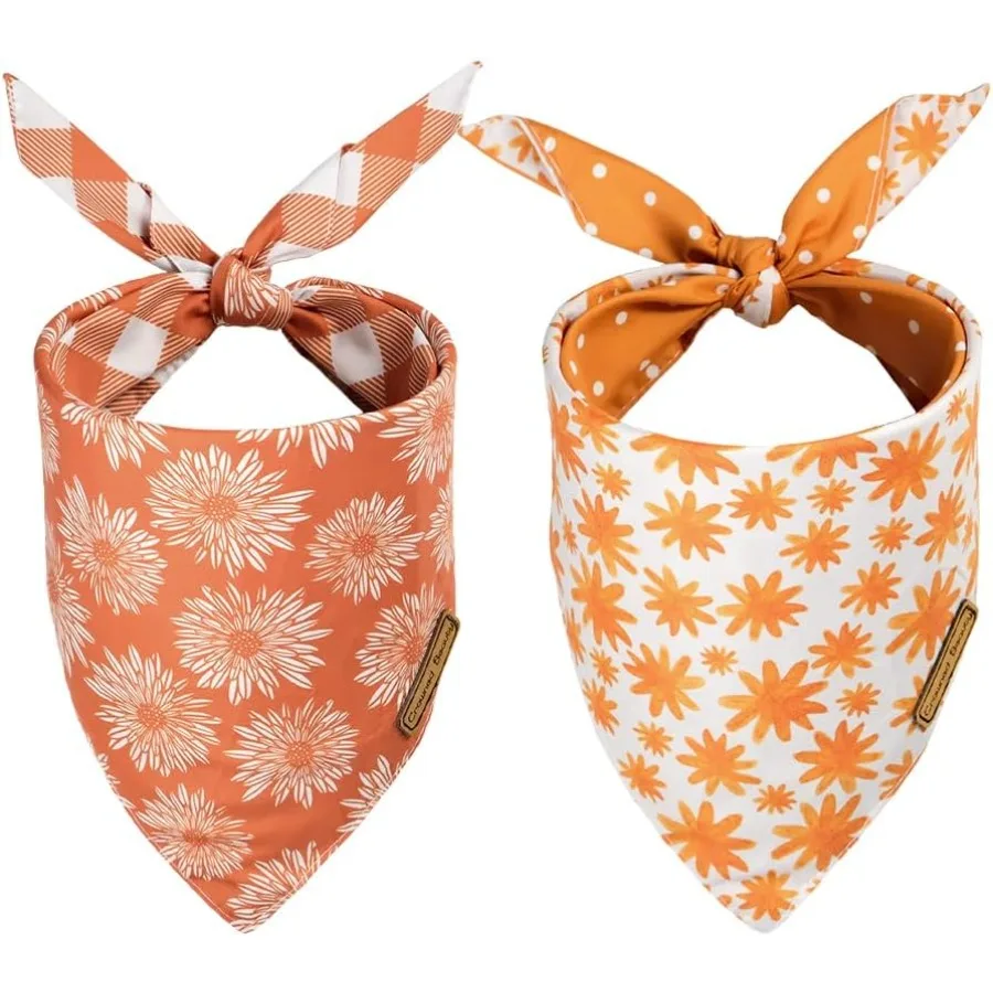 سقوط الكلب عصابات عكسها 2 حزمة ديزي مجموعة الجاموس منقوشة منقطة قابل للتعديل مثلث الأوشحة لمتوسطة كبيرة اضافية كبيرة #1