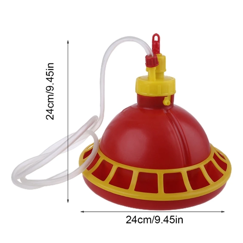 Chicken Feeders Plastic Automatic Poultry Drinking Fountain Water Dispenser for Chicks Birds Pigeons Quails Easy to Fill