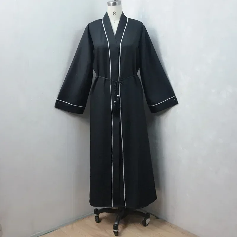 Aperto Abaya Dubai turchia caftano Cardigan musulmano Abaya abiti per le donne Casual Robe Femme caftano Islam vestiti per le donne musulmane