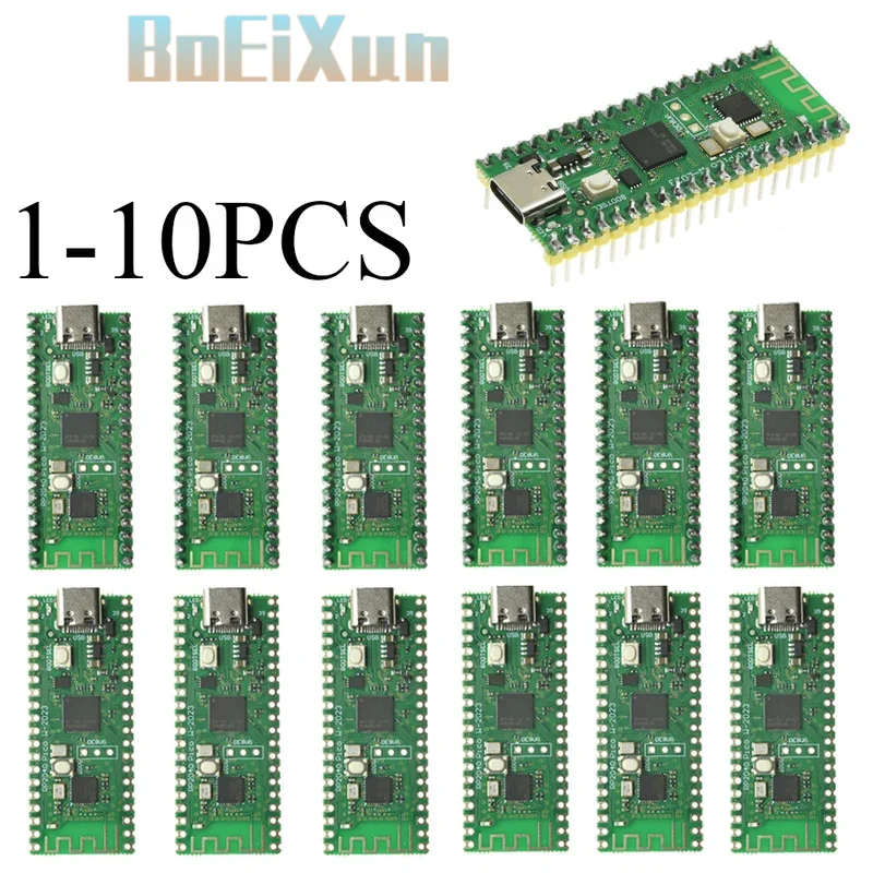 1-10PCS RP2040 for Raspberry Pi Pico W Board with 2.4G WiFi Dual-Core 264KB ARM Microcomputers High-Performance Cortex-M0