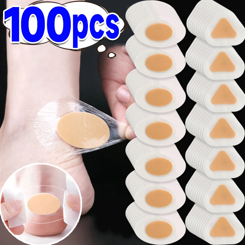 10-100pcs Silicone Gel Shoes Stickers Pain Relief Patch Liner High Heel Sticker Feet Care Adhesive Hydrocolloid Pads Cushions