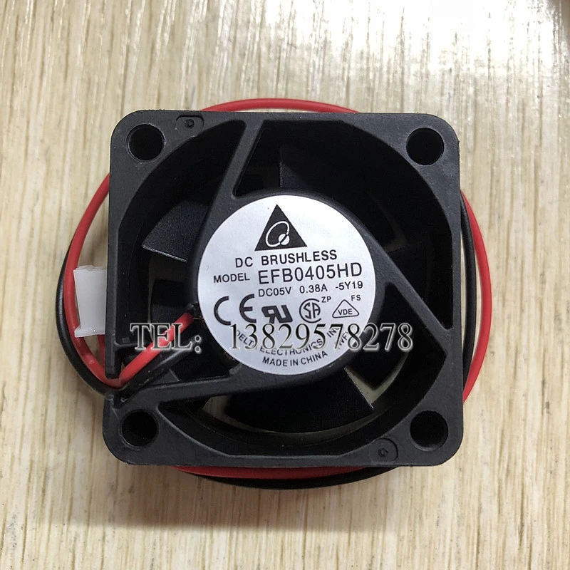 

Delta Electronics EFB0405HD DC 5V 0.38A 40x40x20mm 2-Wire Server Cooling Fan