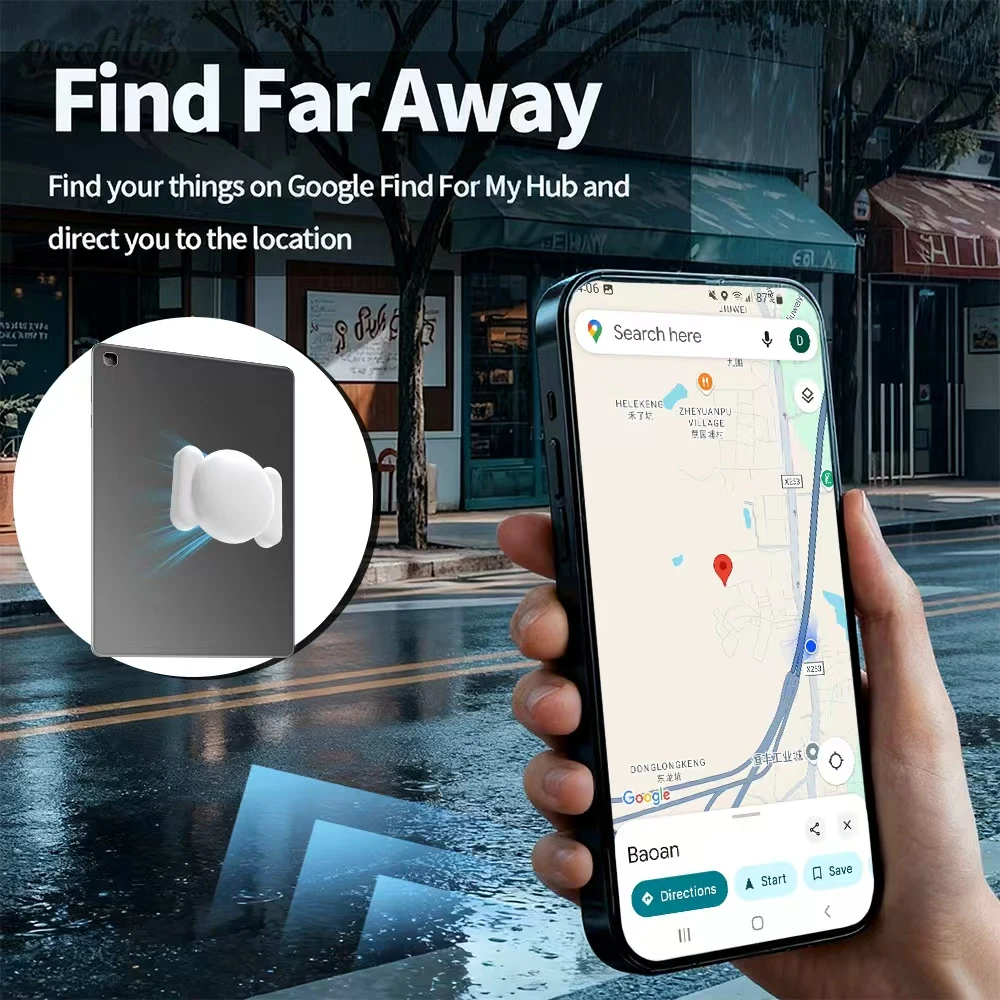 Localizador GPS de seguridad Android, aplicación de búsqueda de Google, etiqueta inteligente antipérdida en tiempo Real para Moto Samsung, localizador de artículos para el hogar, Kit de succión