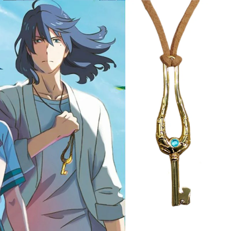 

Suzume No Tojimari Anime Periphery Leather Rope Necklace Pendant Keychain Cosplay Accessories Trendy Toys Fashion Cartoon Gifts