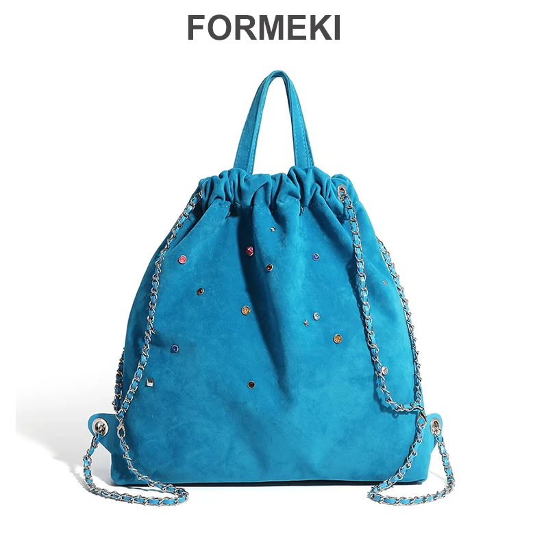 Formeki Frauen tasche Trend Mode bunte Nieten Frauen Rucksack süße Mode Damen Frauen tasche