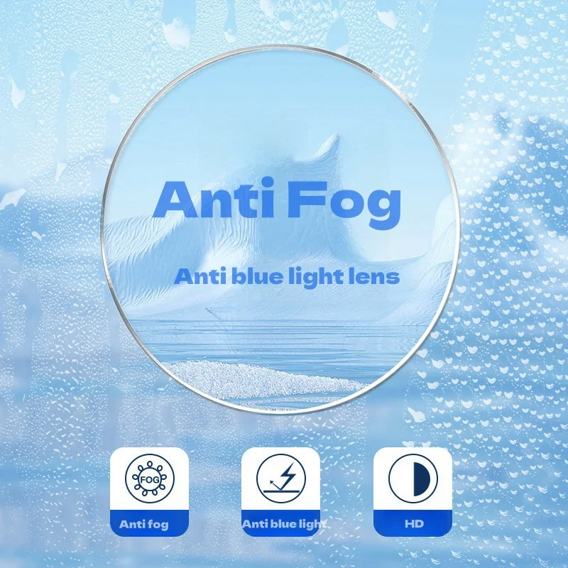 F·DRACON Anti Fog And Anti Blue Light Lenses For Myopia/Hyperopia/Astigmatism 1.56/1.61/1.67/1.74CR-39 Resin Prescription Lenses