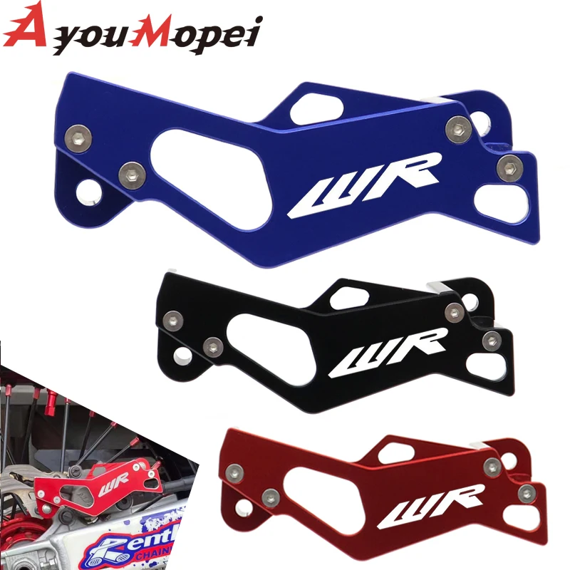 WR LOGO Motorcycle Aluminum Rear Brake Caliper Guard Protect Protector For YAMAHA WR250F WR250R WR250X WR450F 2006-2021