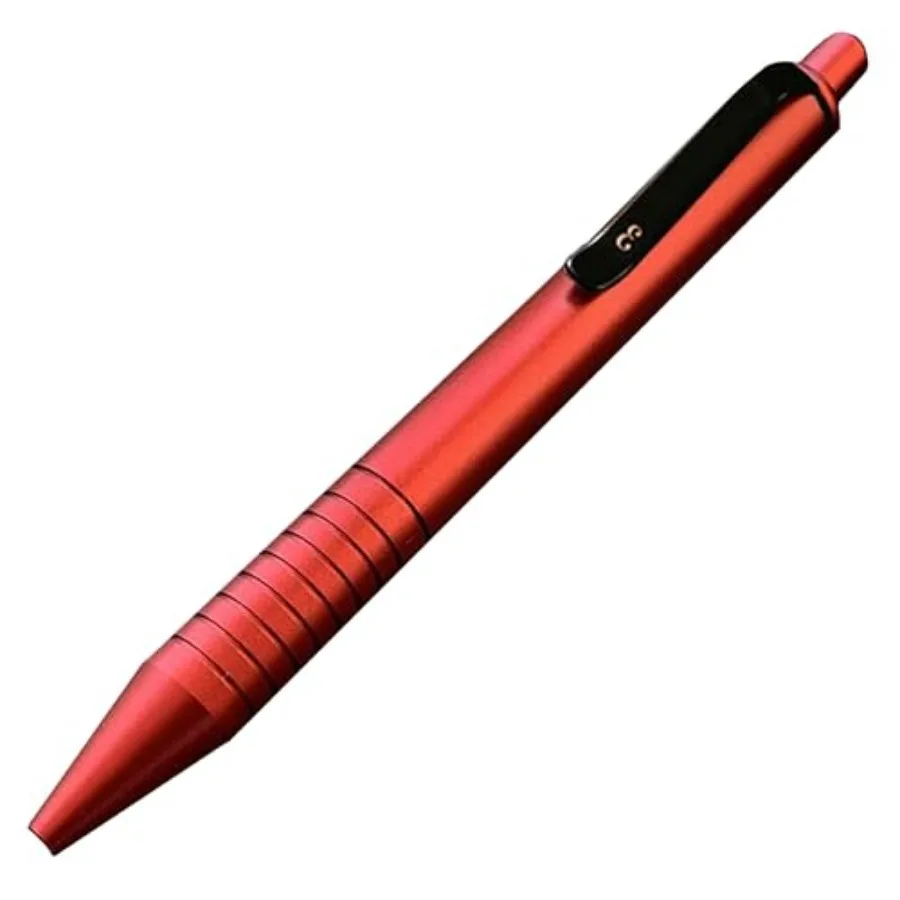 

Металлическая ручка Grafton Mini Click Pen EDC с глубокими канавками, многоразовая, карманного размера, универсальная, с картриджами, подарок