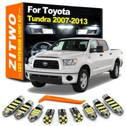 ZITWO 13Pcs LED Interior Dome Map Reading Light Kit For Toyota Tundra MK2 II K5 2007 2008 2009 2010 2011 2012 2013 LED Bulbs