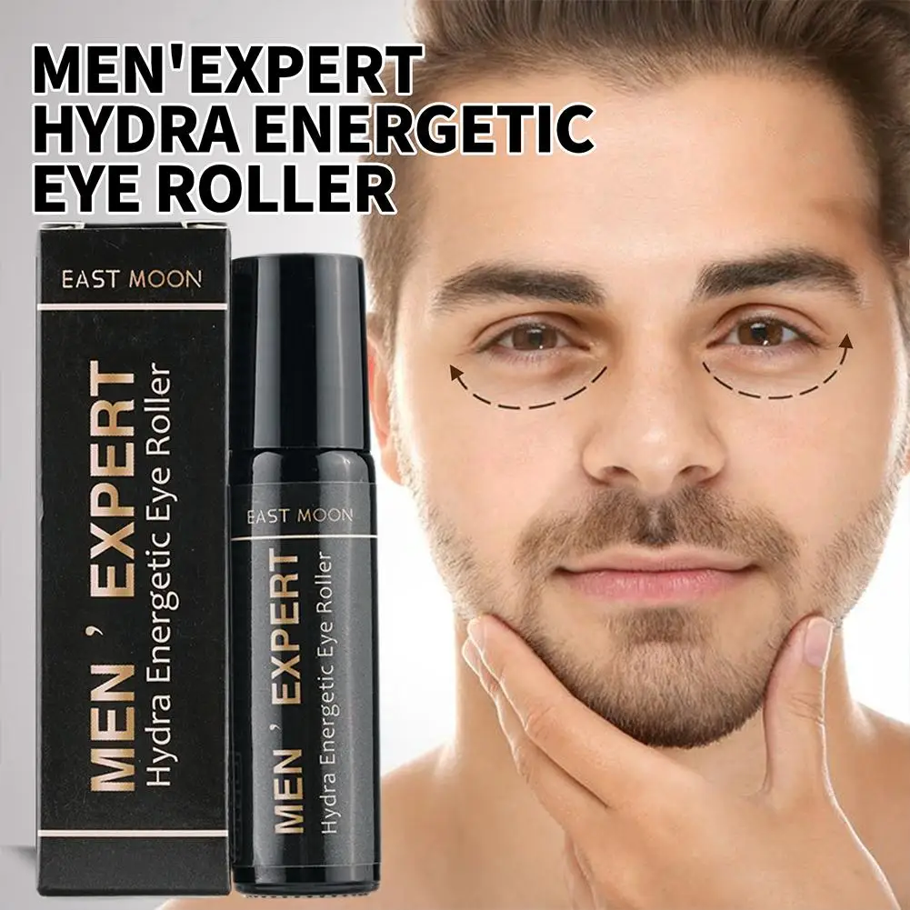 8ml Hyaluronic Acid Cream Roller Massager Eye Care Men Expert Hydra-energetic Anti Wrinkles Fatigue Ice Cold Eye Roller Men