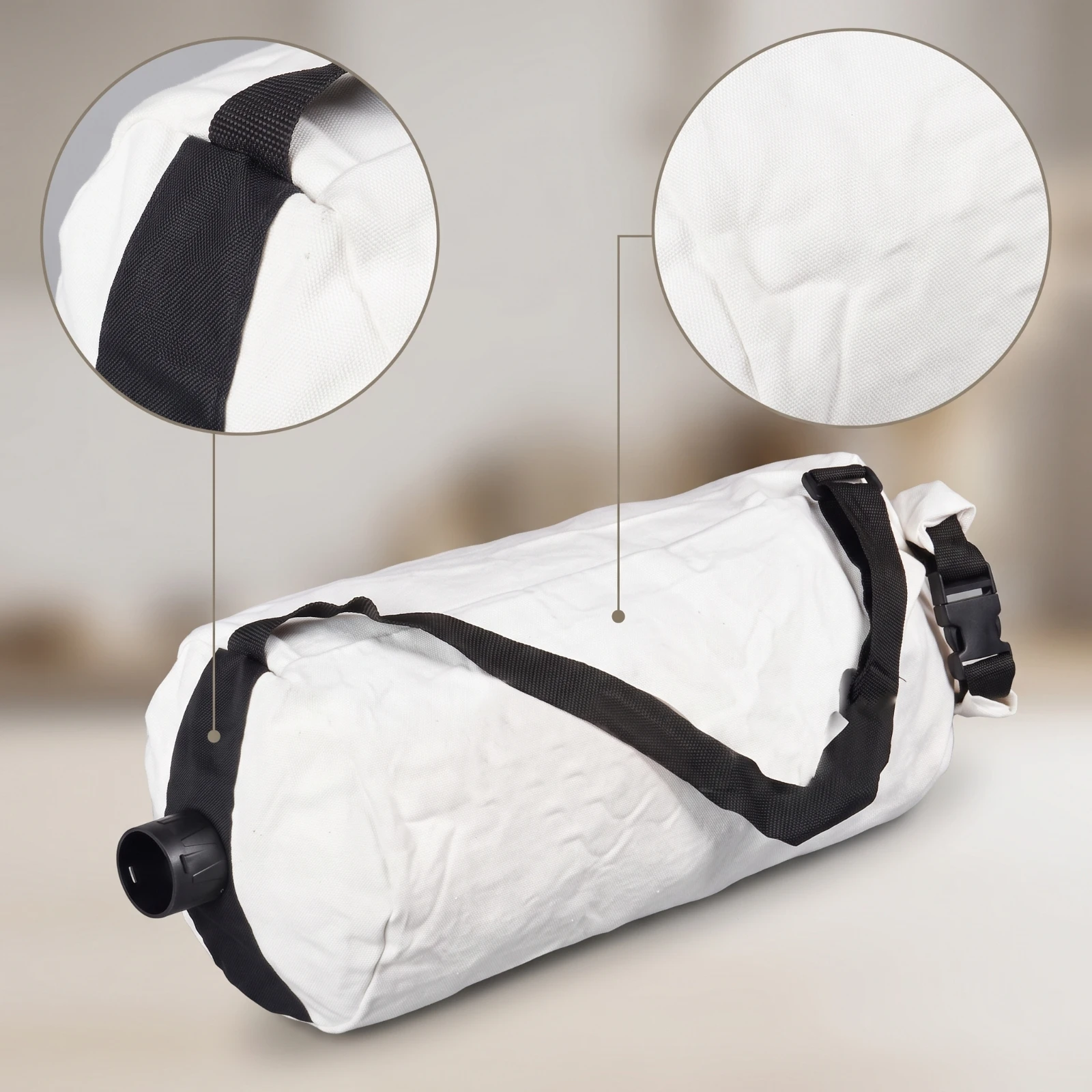 Drywall Sander Dust Collection Bag Canvas Drywall Sander Dust Bag Reusable Washable for Contractors, Woodworking, Workshop