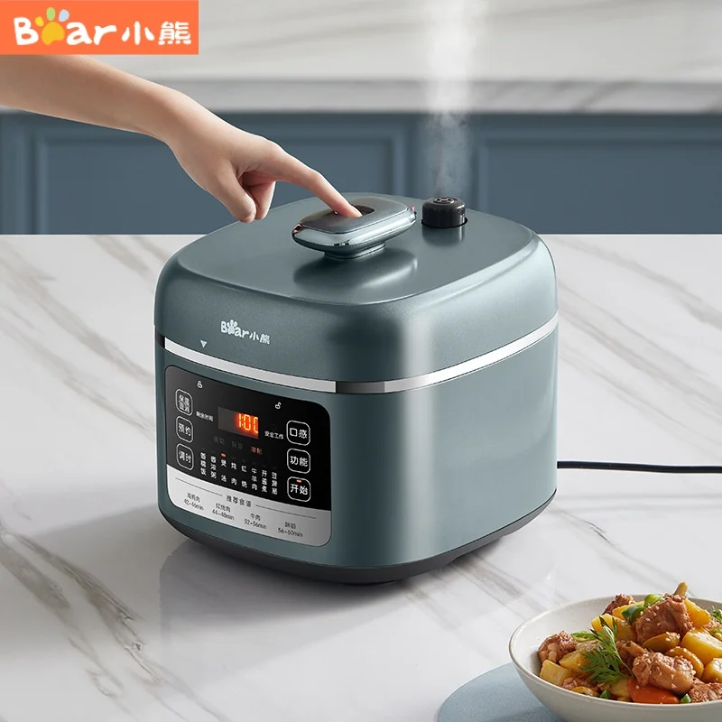 Electric Pressure Cooker Household 5 Liter Capacity Smart High Voltage Rice Cooker Multi-functional Soup Porridge Stew Pot 220V