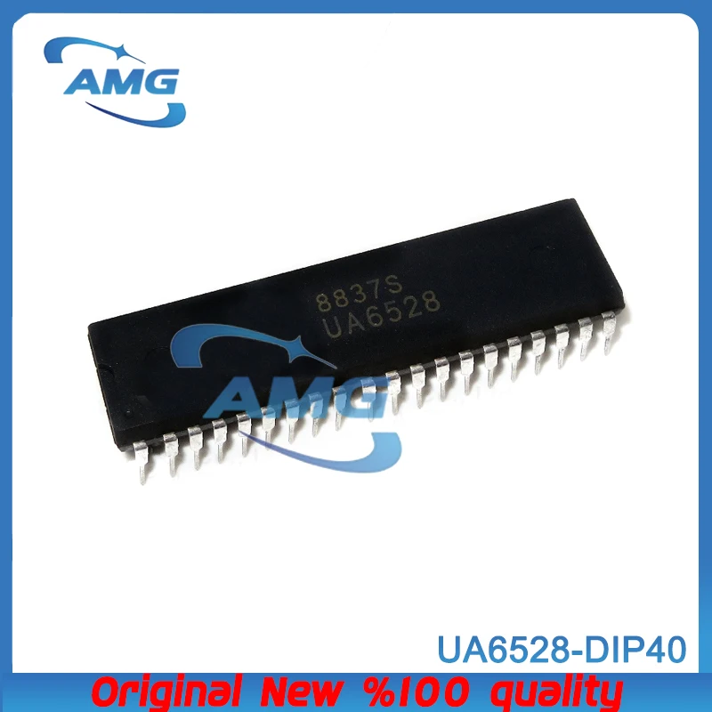 1 unids/lote UA6528 6528 paquete en línea DIP40 Umc Ntsc Chip de juego para consolas de juegos NTSC NTS procesador de imágenes PPU ic