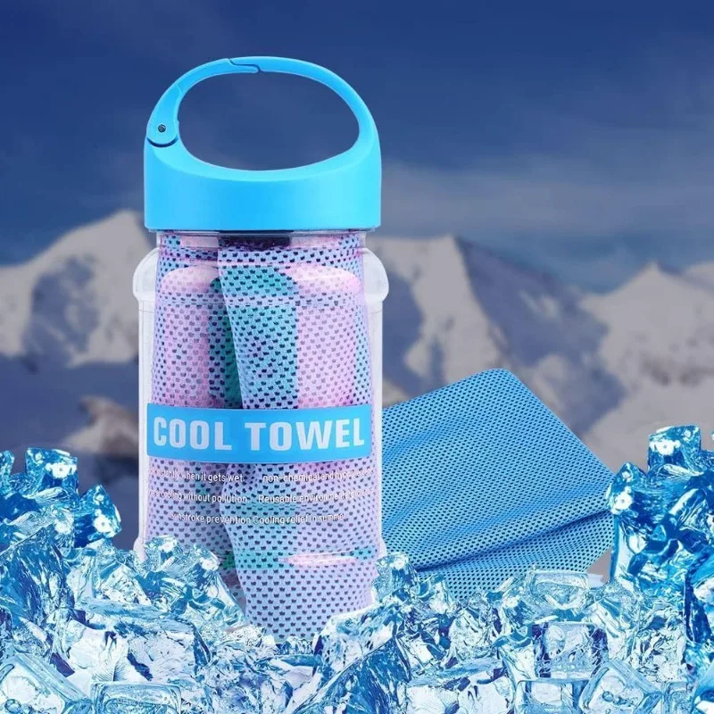 New Breathable Cooling Towel Lightweight Ultra Soft Ice Wipes Quick Drying Sunstroke Prevention Microfiber Towels Outdoor Sports