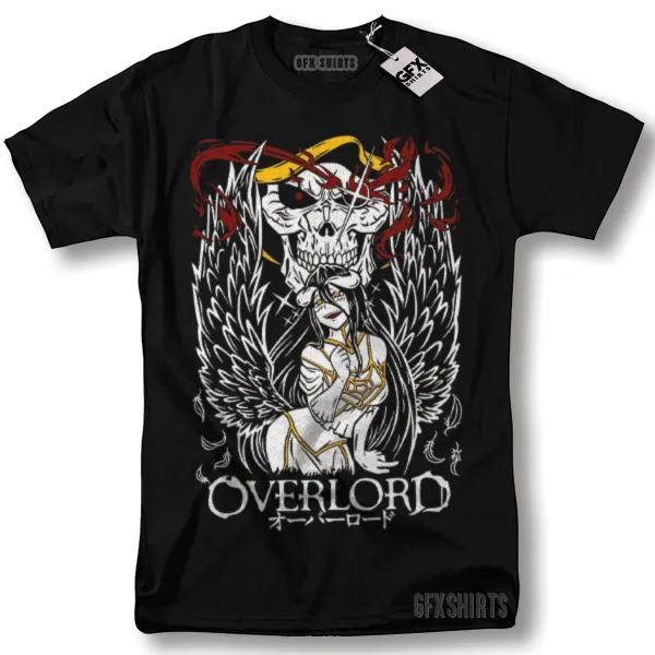 Overlord Albedo Shirt Ainz Ooal Gown Waifu Anime Manga Graphic T-Shirt