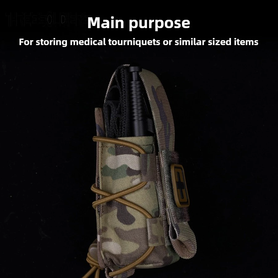 حامل عاصبة مولي IFAK TQ حامل الحقيبة الطبية التكتيكية الحافظة الإسعافات الأولية عبر التصحيح/الحبل العنقي مع عاصبة