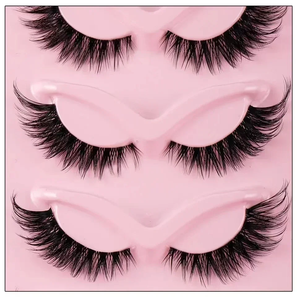 

wholesale Hot Selling Makeup 5 Pairs Cat Eye Lashes Faux Eyelashes Eye Elongated False Eyelashes eye lashes make up eye lashes
