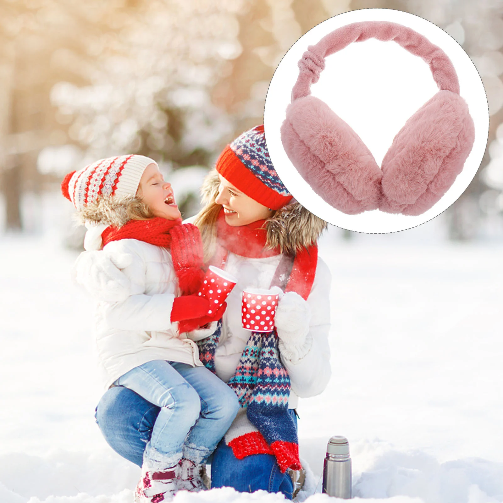 Fones de ouvido dobráveis senhoras presentes capa de inverno dobrável bandanas femininas