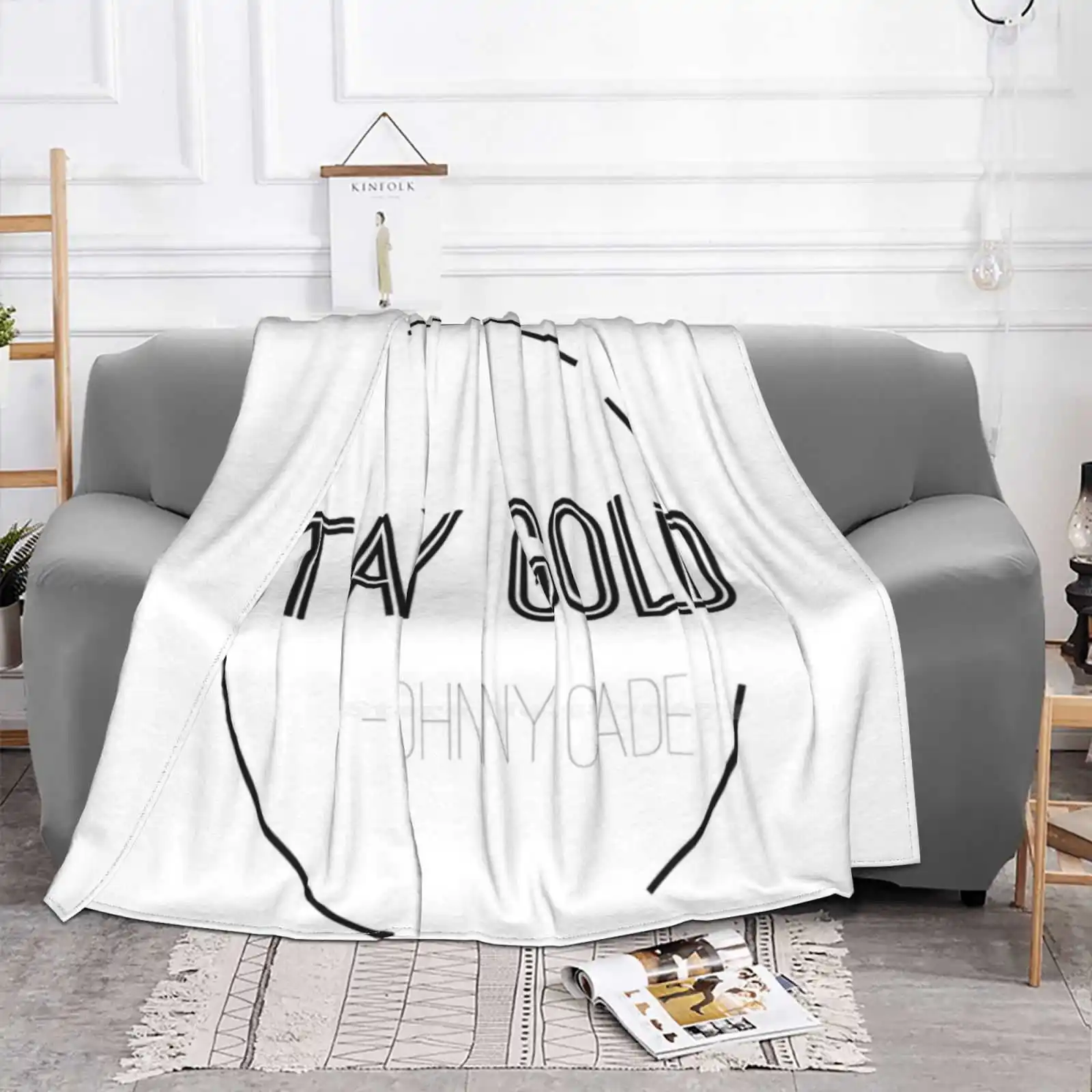 Minimalist Stay Gold Soft Warm Throw Blanket The Outsiders Stay Gold Johnny Cade Ponyboy Curtis Literature Quote Se Hinton