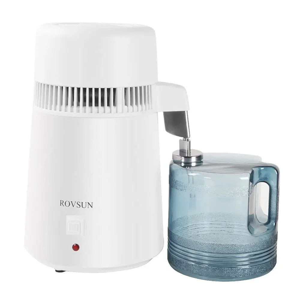 

1.1 Gallon/4L Water Distiller w/Flame-Retardant Material BPA-Free Container & Stainless Steel Interior for Home