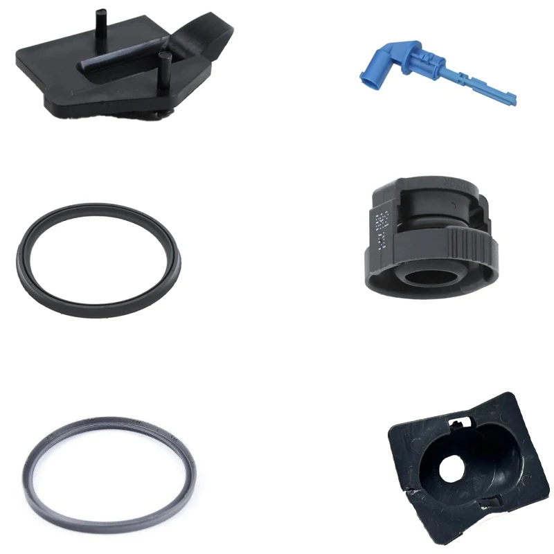 Vehicle body fixed bracket base left front trim panel fastener, boost intake hose sealing ring, molded sealing ring