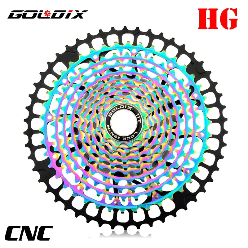 

GOLDIX bicycle flywheel 11/12 speed ultra light road one piece bicycle accessories for SHIMANO HG M6100 7100 8100 DEORE XT