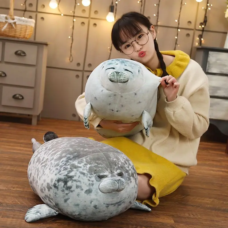 

Kawaii Foca Gorda Seal Plush Toy Soft Stuffed Animal Guatona Peluche Doll Pillow Cute Sea Lion Doll Decor Kids Christmas Gifts