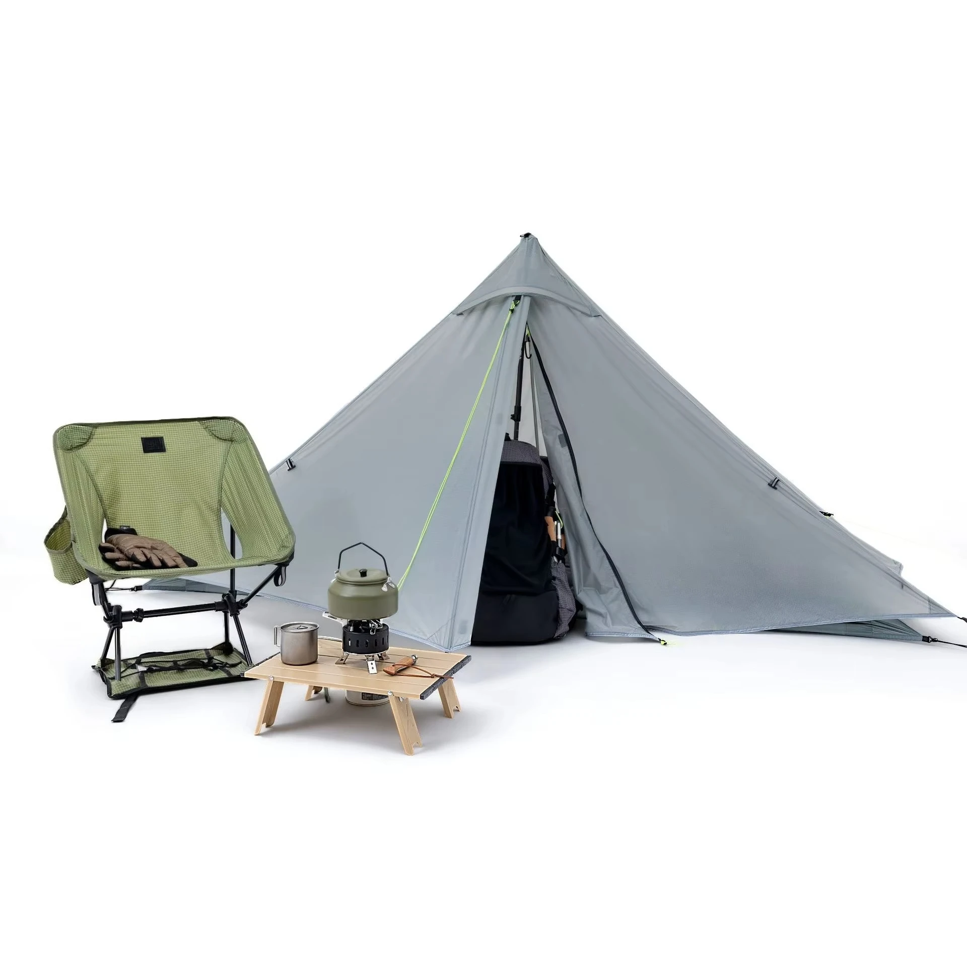 Lightweight 2-person tent camping rainproof and windproof 3000mm waterproof spring and summer hiking double-layer portable