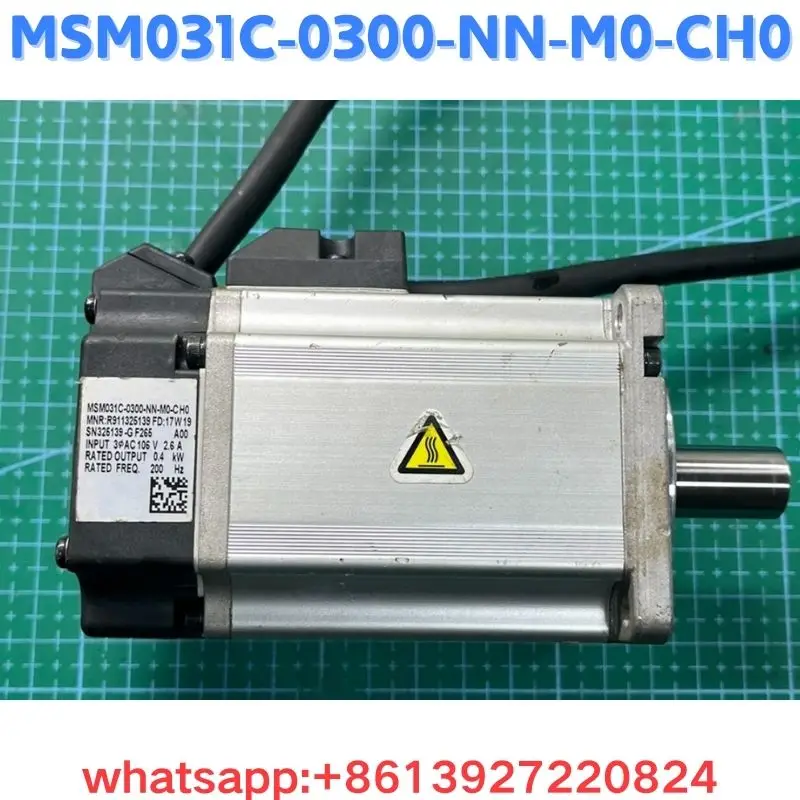 Used motor MSM031C-0300-NN-M0-CH0 test OK Fast Shipping