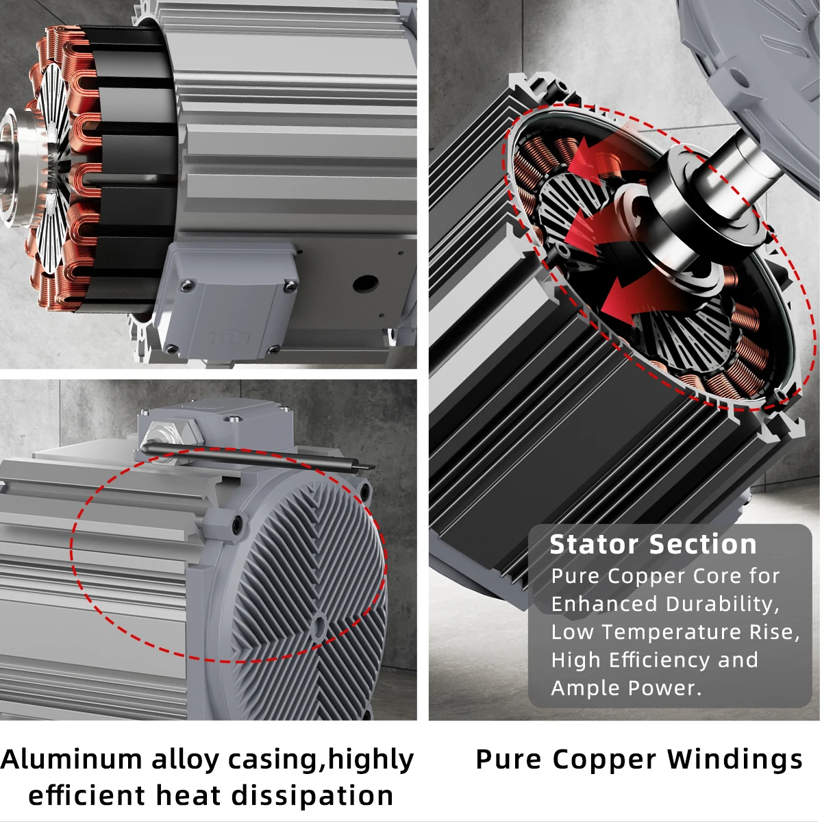 High Efficiency 380V 1100W 1500W 2200W Three Phase Ec Fan Motor Permanent Magnet Dc Brushless Motor Bldc Industrial Fan Motor