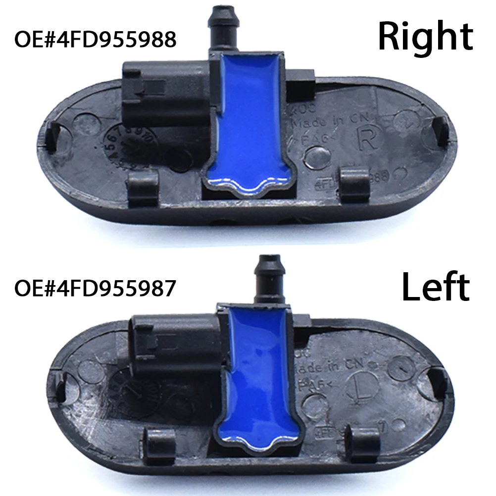 Pair Heated Windscreen Wiper Washer Sprayer Nozzle Left Right Jet For Audi A2 A3 A4 B6 B7 A6 C5 C6 A8 D3 RS4 Car Replacement