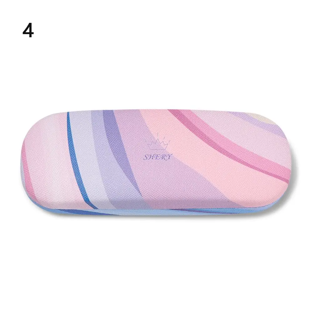 Étui à lunettes portable brillant et rigide avec motif mignon pour voyage et bureau, protection pour lunettes, support pour lunettes