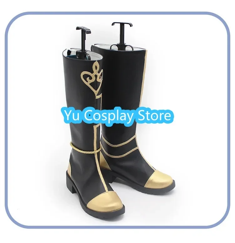 Juego Genshin Impact Xiao, zapatos de Cosplay, botas de Carnaval de Halloween, accesorios de Cosplay, zapatos de cuero PU de Anime hechos a medida