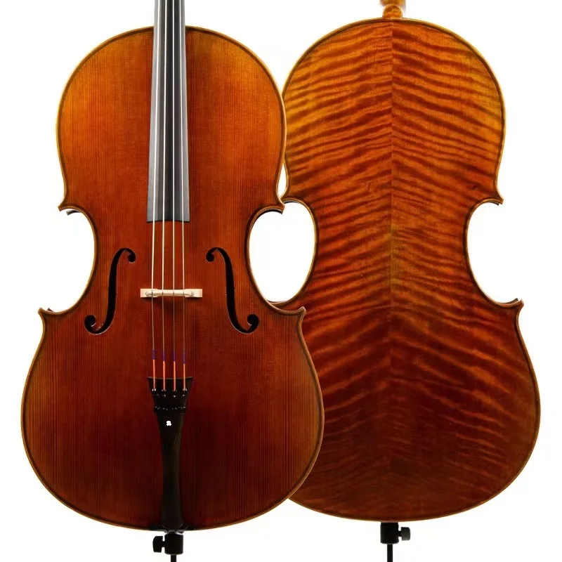 

7/8 Oil Varnish Flame Maple Professional High Level Spruce Sleeping Beauty Cello Customized