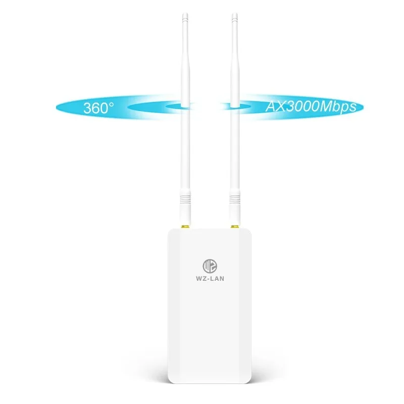 WiFi6 3000Mbps High Power Outdoor Wireless AP Indoor and Outdoor Waterproof Gigabit Industrial WiFi Router