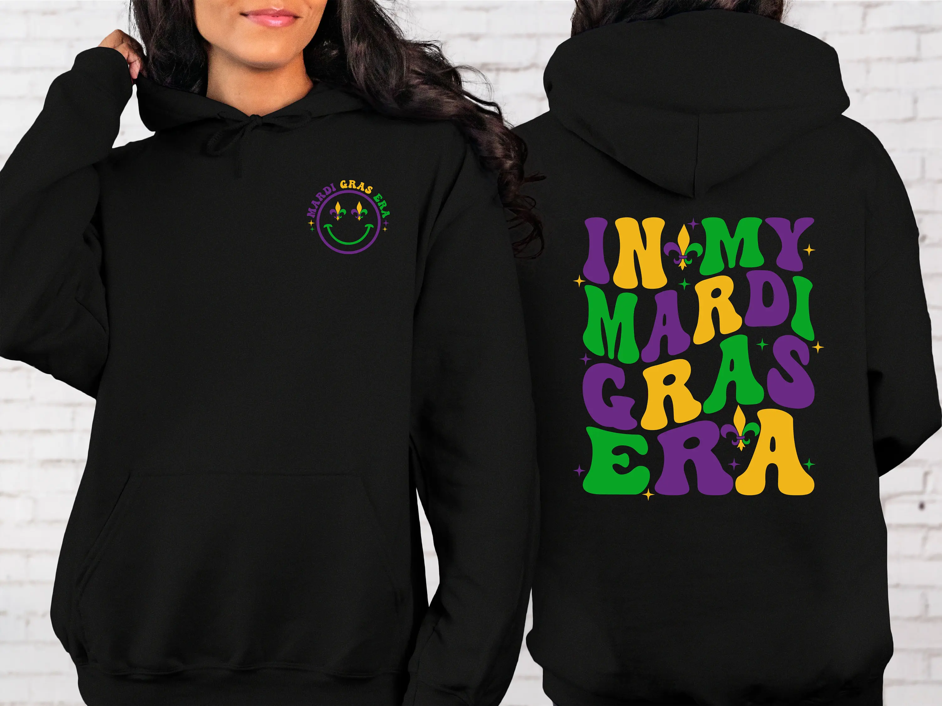 

In My Mardi Gras Era Hoodie for Women Long Sleeve Sweatshirt Pullover Unisex Outdoor Autumn and Winter Clothing Y2k Tops