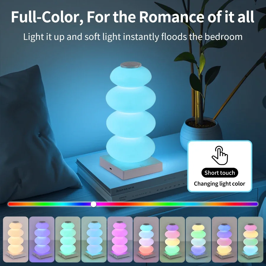 ضوء جو RGB قابل لإعادة الشحن، سلسلة حلوى ملونة، ضوء ليلي قابل لإعادة الشحن لتزيين حفلات العطلات