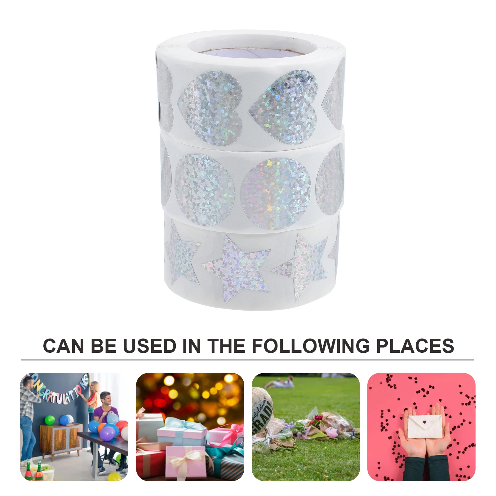 

Подарочные украшения «сделай сам», 3 рулона, уплотнительные наклейки, самоклеящиеся бумажные этикетки, бумажные наклейки, наклейка для подарочной упаковки