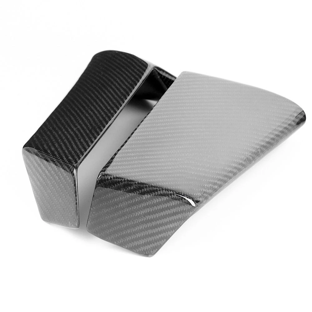 ملحقات تعديل ألياف الكربون قاطرة الدراجة النارية جناح الرياح الثابت العلوي من الكربون الجاف