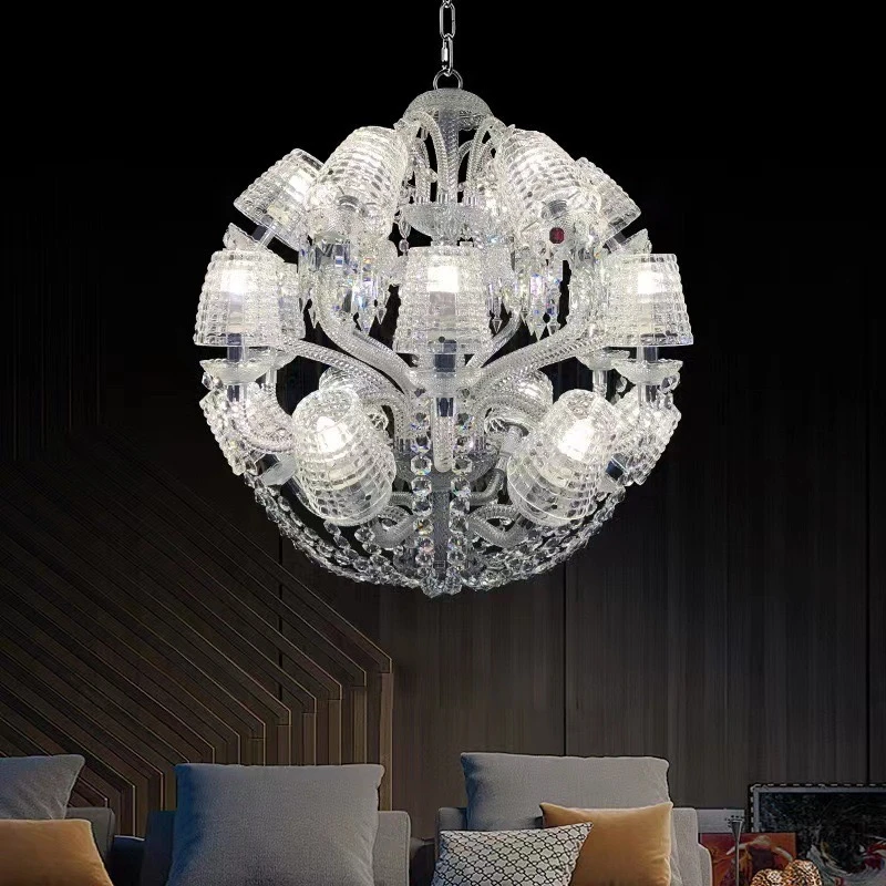 

Ball Round Ceiling Crystal Chandelier Pendant Lights for Room Kitchen Restaurant Hotel Hot Sale Hanging Crystal Chandelier