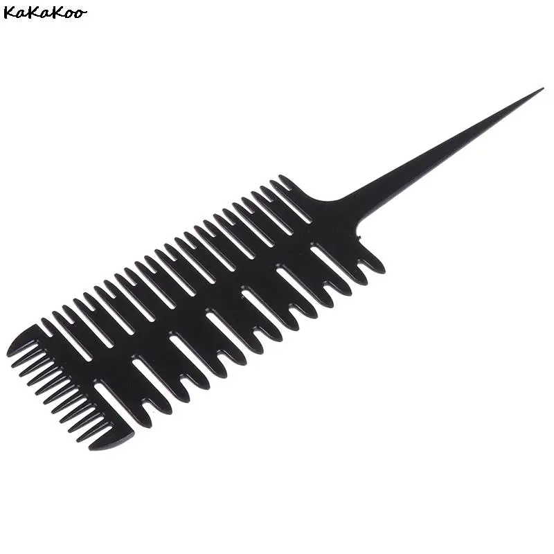 Big Tooth Comb Hair Dyeing Tool Highlighting Brush Salon Pro Fish Bone Design Sectioning Free Shipping