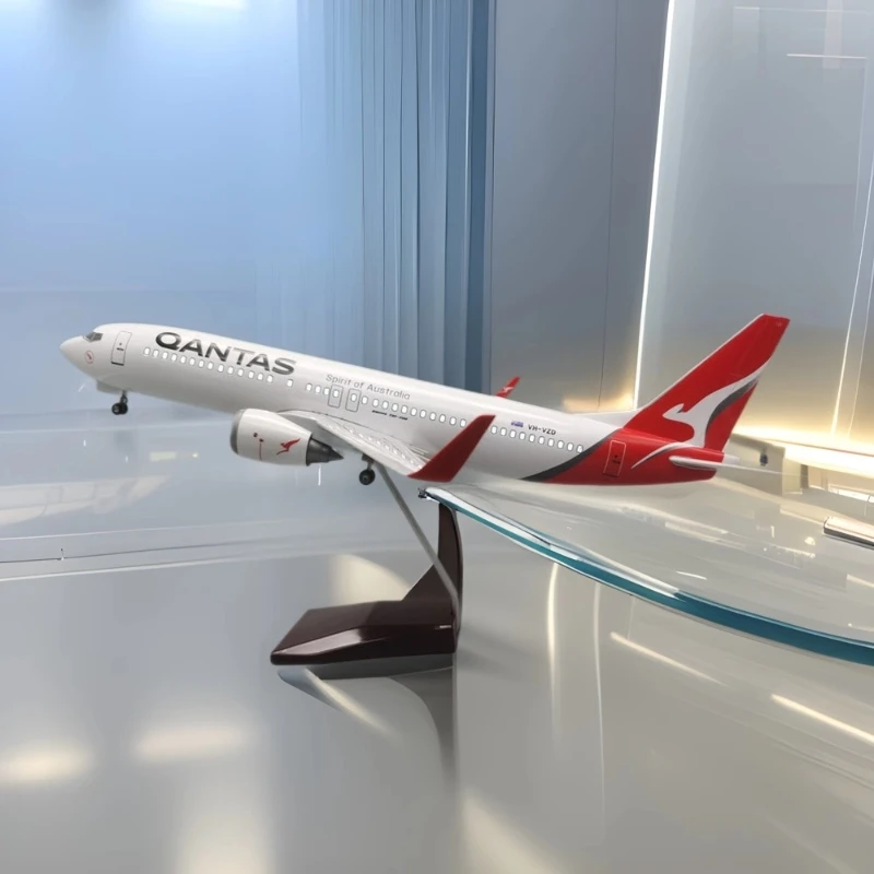 

47CM Room Decoration B737-800 Australia Airlines Large Model Diecast Airplane Model Kits With Stand Display Collectible for