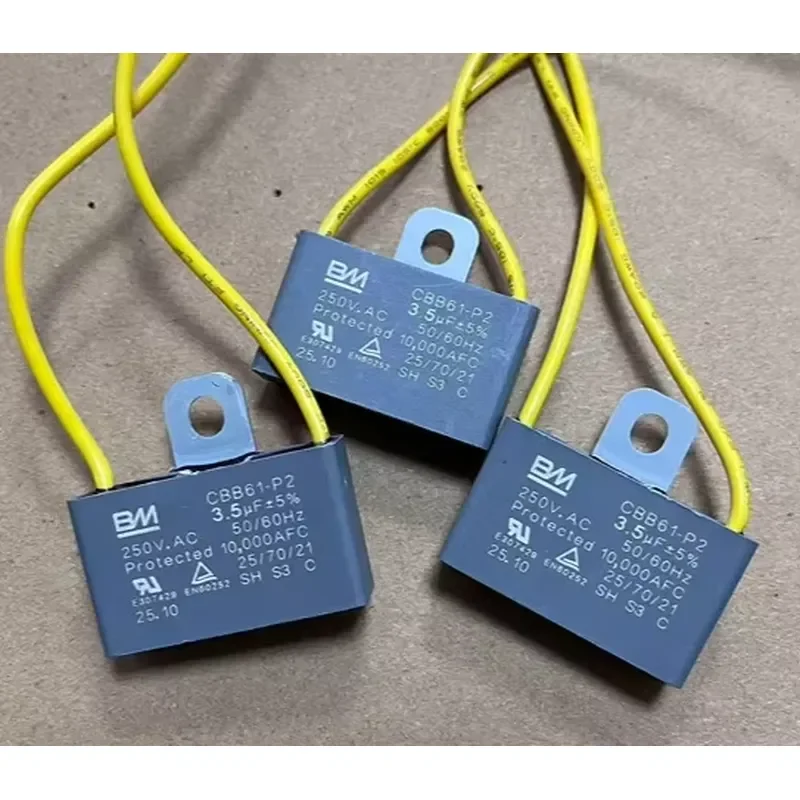 3.5uF 250V CBB61 Motor Run Capacitor Ceiling motor Fan Start AC exhaust ventilating 250VAC 3.5mf 3.5mfd