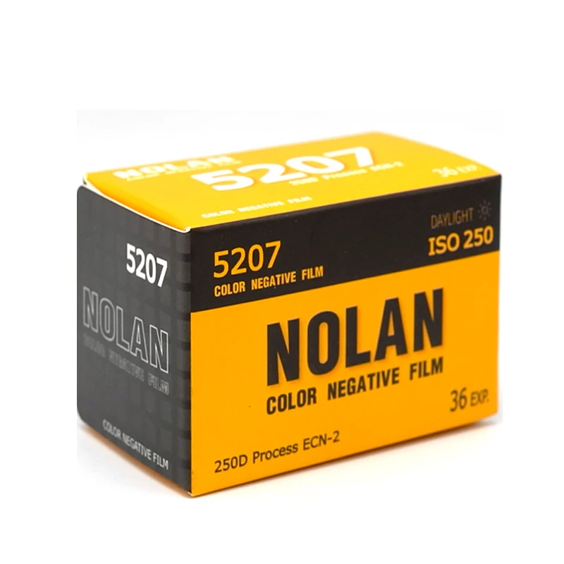 5 Roll Nolan 5207 250D 135 Color Film Roll Negative Film ECN2 Processing Iso 250 36EXP/Roll