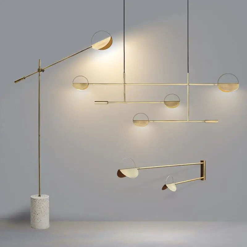 Bolia Leaves Pendant Light Minimalist Geometri light decoration black and gold lighting Living Room home kitchen island Light