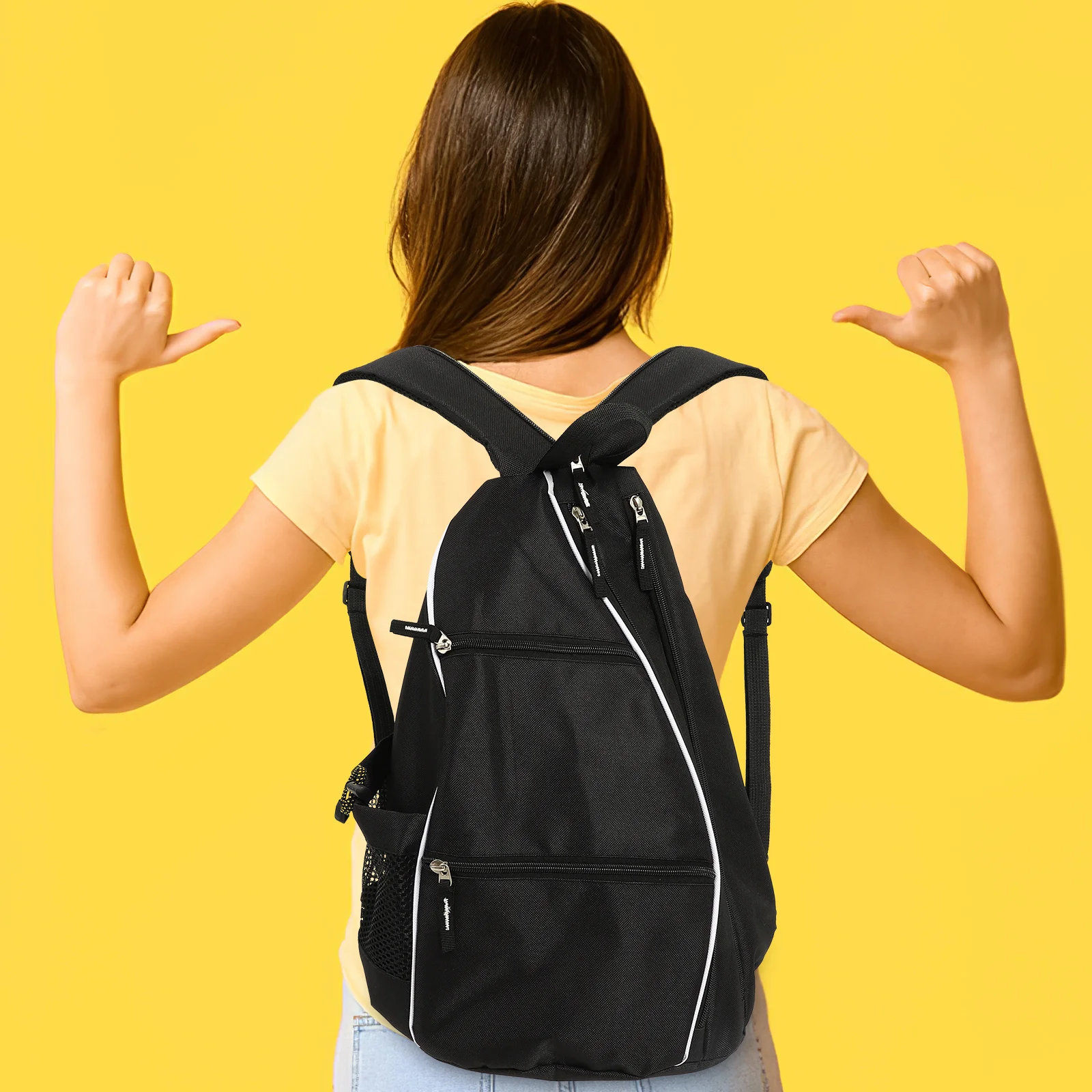 حقيبة ظهر Pickleball Paddle المدمجة القابلة لإعادة الاستخدام ومضرب الكرة وحقيبة واقية مضادة للصدمات لملحقات مضرب التنس أثناء السفر #6