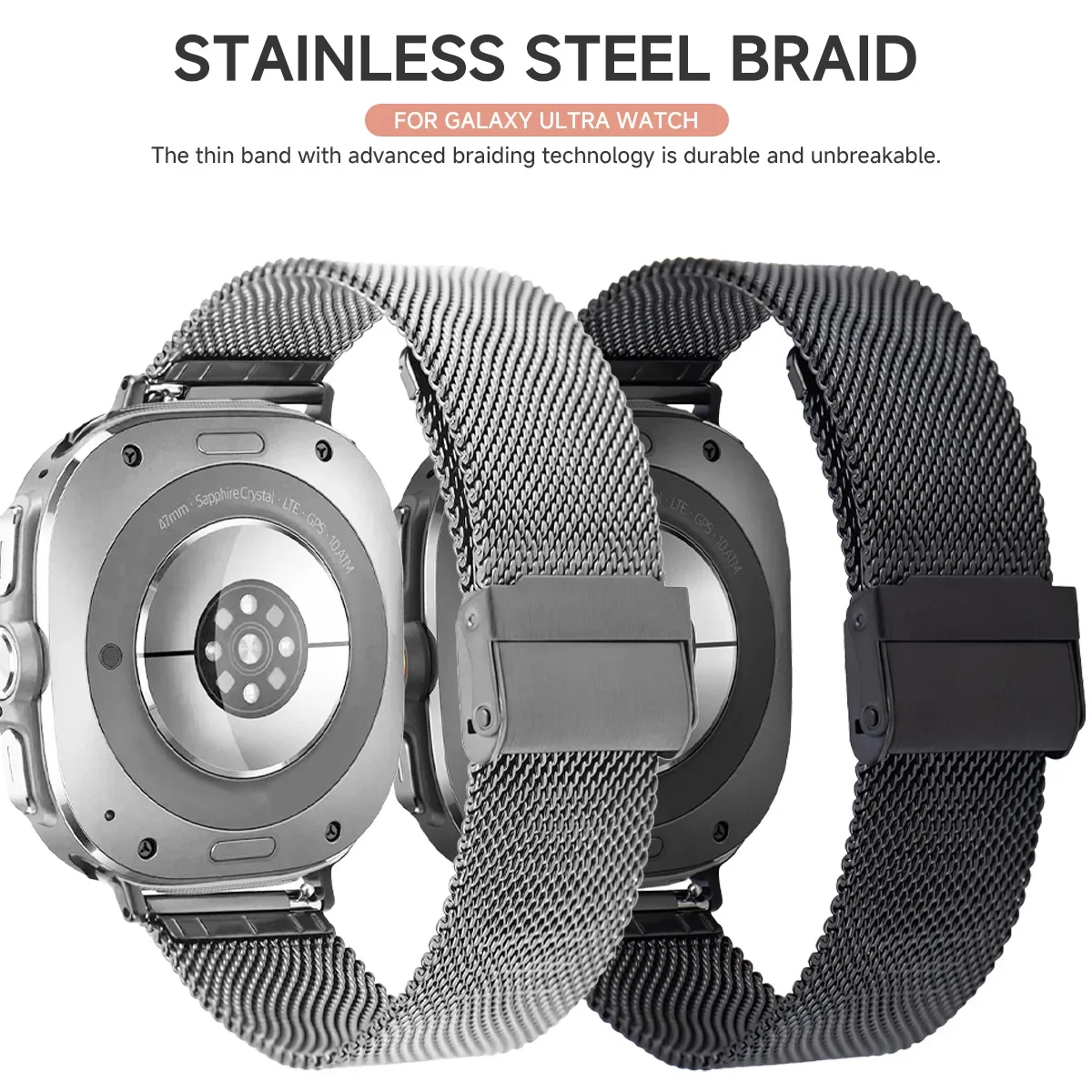 Metall-Mesh-Armband für Samsung Galaxy Watch 8 Classic 46 mm 8 40/44 mm Edelstahlarmband für Galaxy Ultra 2025 47 mm Armband – Detail 15
