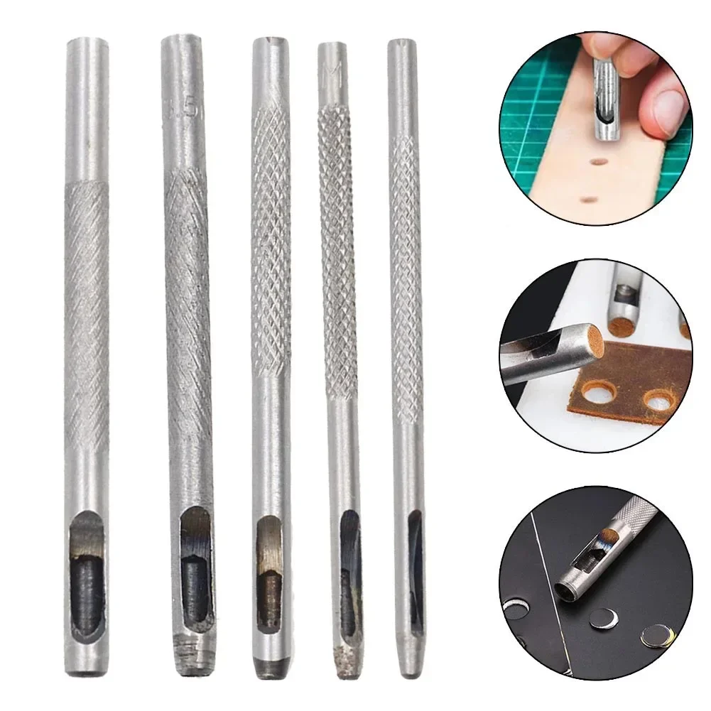 Multipurpose Hole Punch Set For Leather Plastic Rubber Vinyl And Other Soft Materials With 15 4mm Hole Diameter