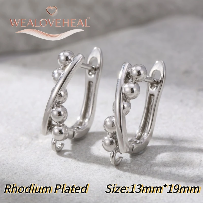 schmuckherstellung zubehör，18K vergoldeter Messing-Ohrringhaken mit Mikro-Zirkonia-Besatz und offenem Öhrchen für handgefertigten DIY-Schmuck, Zubehör und Schmuckkomponenten – Detail 27