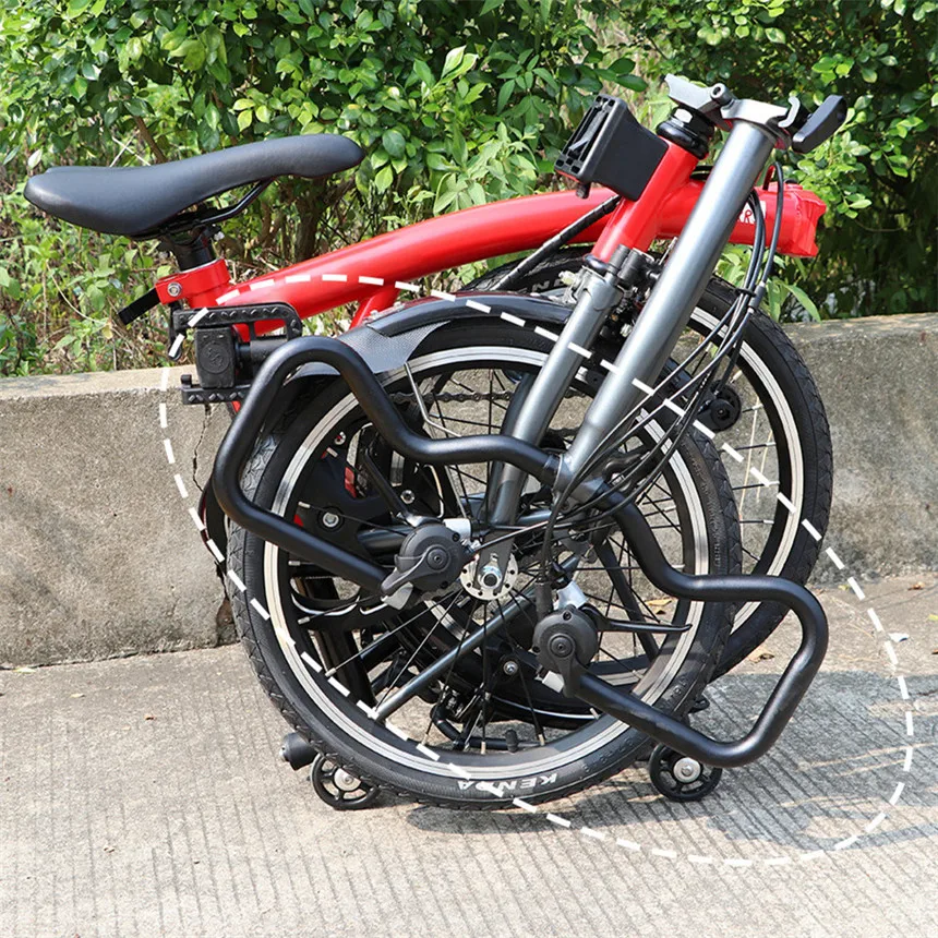 LP LiteproจักรยานHandlebar 25.4X490 มม.P Handlebarอลูมิเนียมผีเสื้อจับบาร์ 22.2 มม.สําหรับจักรยานพับBrompton